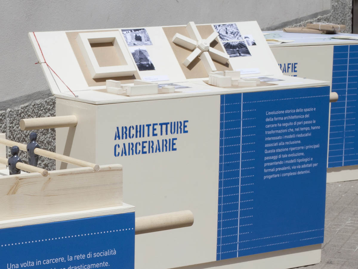 Museo da marciapiede: dettaglio di un espositore