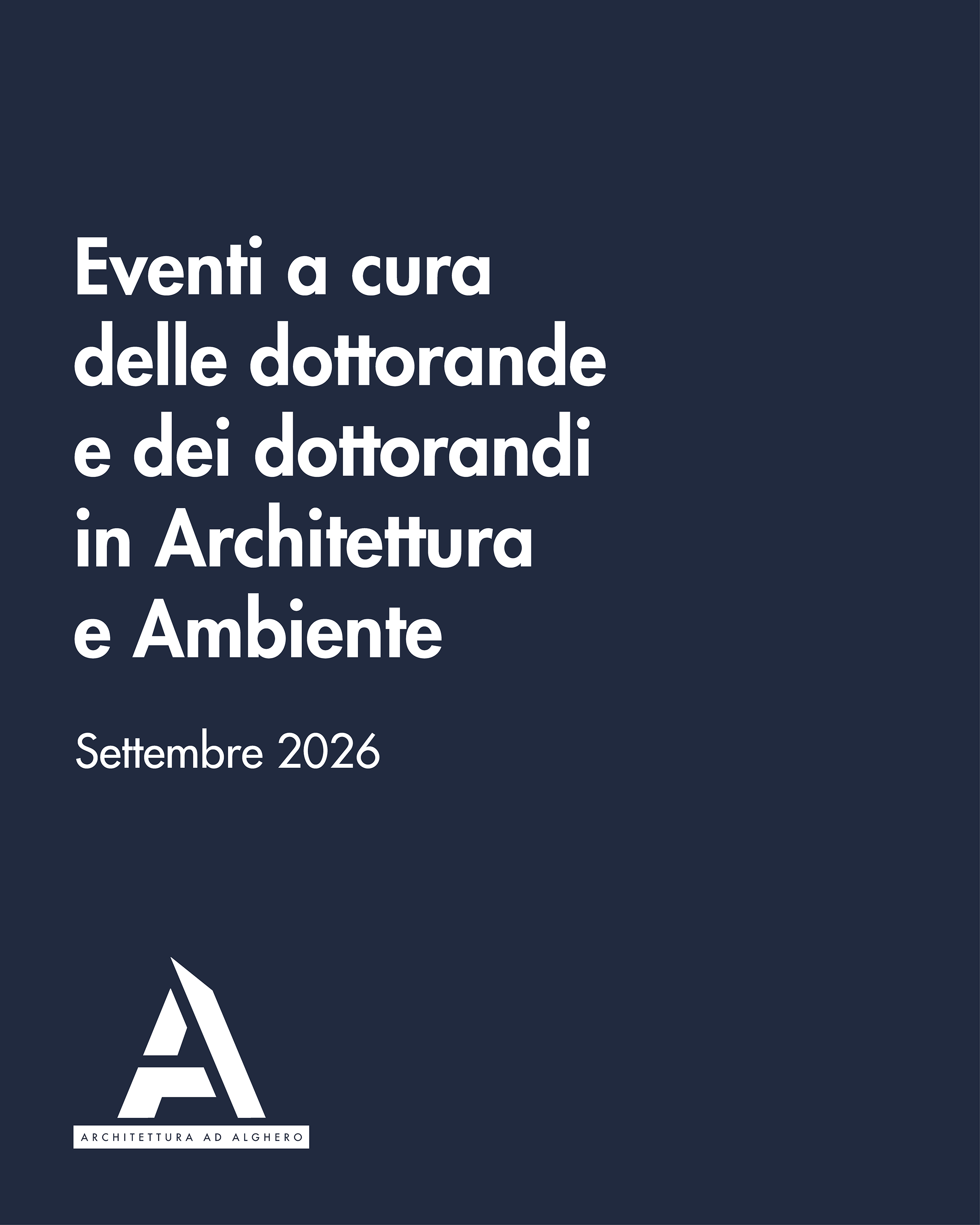 Eventi a cura dei dottorandi settembre 2026