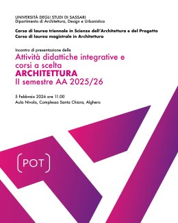 Locandina Presentazione dei Laboratori di laurea del percorso didattico di Architettura
