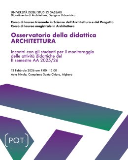 Locandina Osservatorio della didattica per i corsi di Architettura