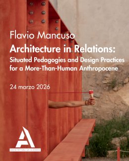 Locandina evento Architecture in Relations con Flavio Mancuso
