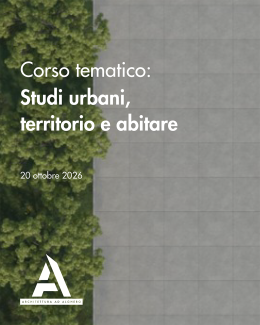 Locandina Corsi tematico Studi urbani territorio e abitare - 20 ottobre 2026